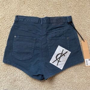 NWT KSUBI Midnight Runner Sparkle High Rise Mini Short 28"